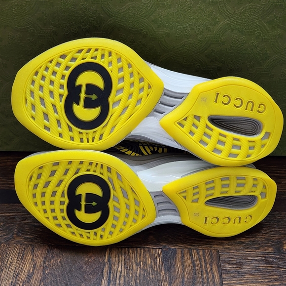 $735 Brand New Gucci Interlocking G logo Women Running Sneakers G 35 US 5 - Picture 5 of 8